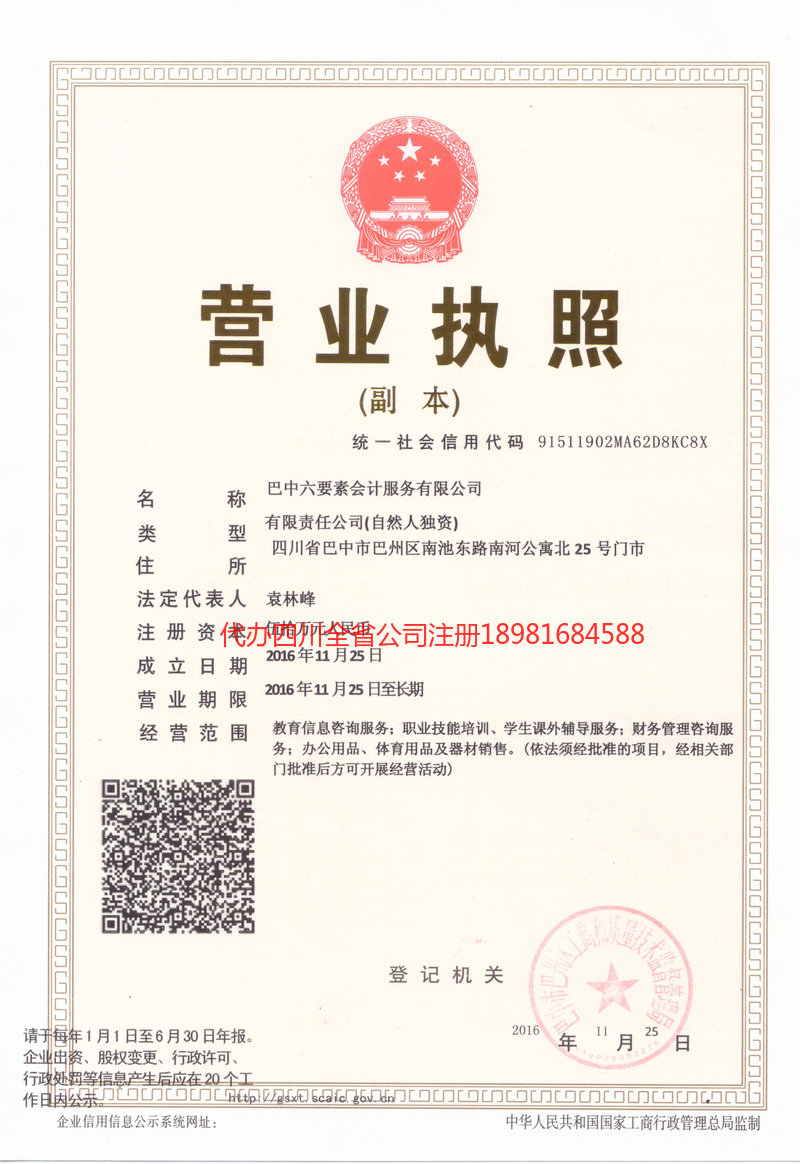 新沂新沂六要素会计服务有限公司